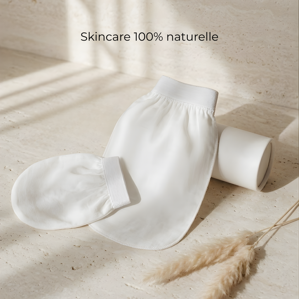Coffret Gant Exfoliant en Soie - Corps + Visage